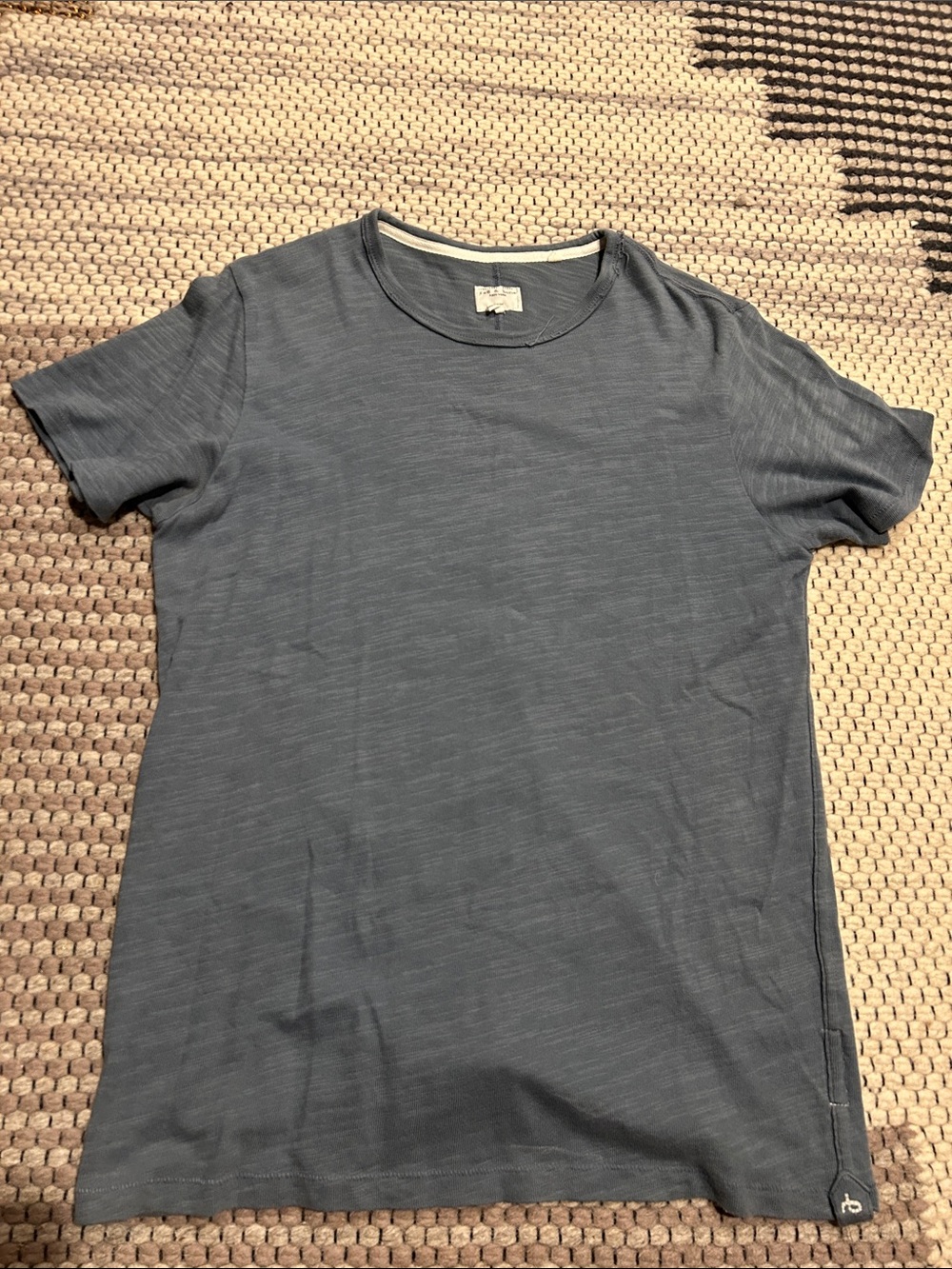 rag & bone Men's Short-Sleeve Crew Tee in Slate